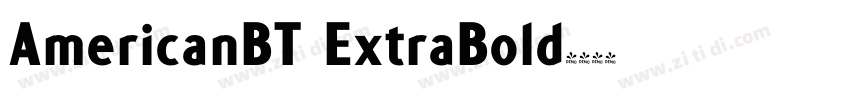 AmericanBT ExtraBold字体转换